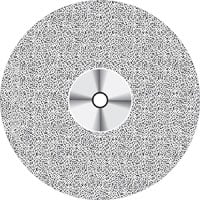 NTI Superflex Diamond Disc, Double Sided, Medium Grit, Gray, HP Shank, 22 mm Diameter, 0.15 mm Thickness, #940-220, 1/Pkg