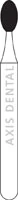 NTI Diamond Bur, FG, Football, #F379, 1.6 mm Diameter, Fine Grit, Red Ring, 5/Pk, F379-016