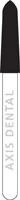 Kerr Zir-CUT Diamond Bur Friction Grip Z878K-021, Z-Grit, Curettage, Cone Beveled End, Blue Ring, 2.1 mm Diameter, 8.0 mm Length, 5/Pk