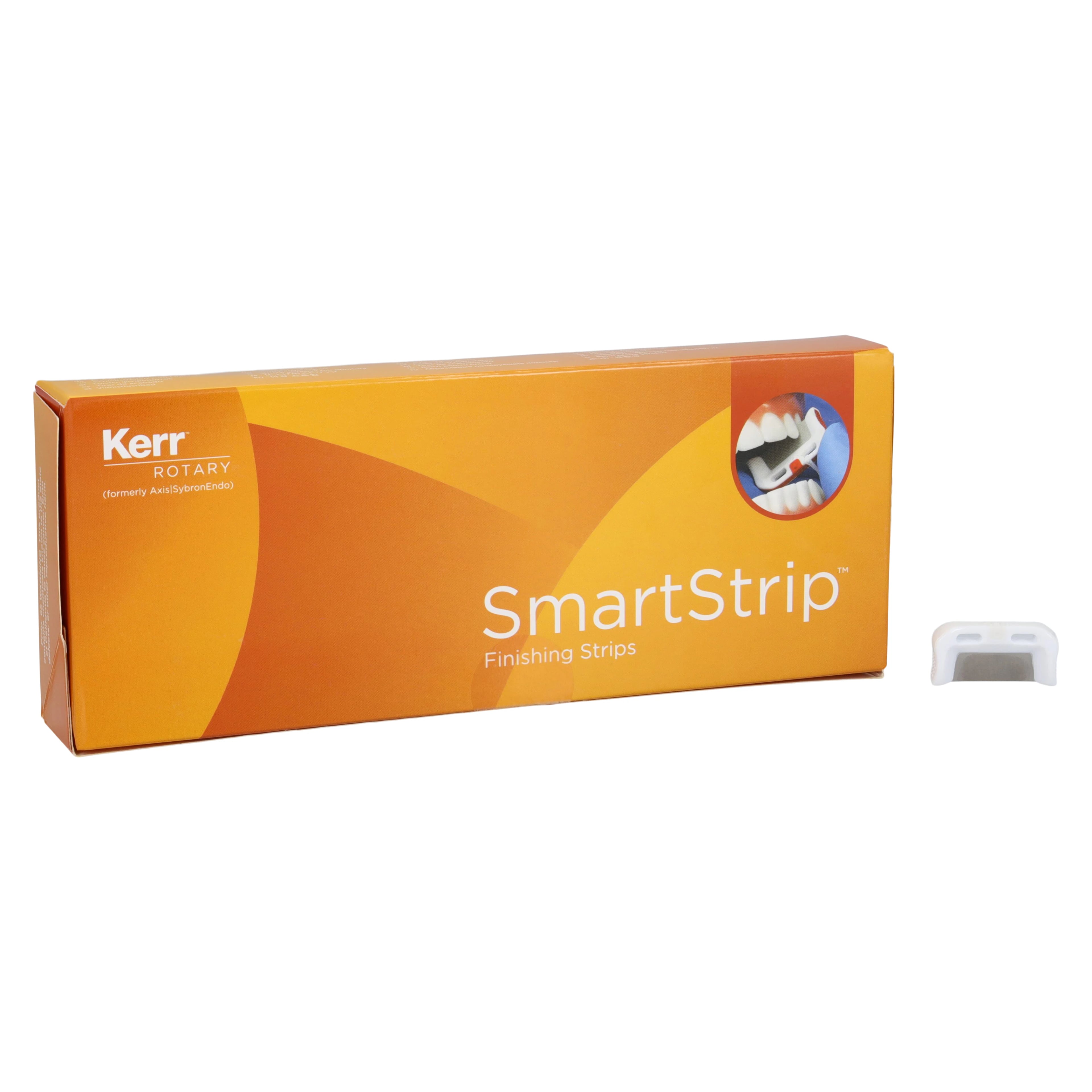 Kerr SmartStrip Finishing Strips, Serrated, Single-Sided, White, 0.05 mm, 10/Pk, SS-SS