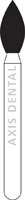NTI Diamond Bur, FG, Pointed Football, #368, 2.3 mm Diameter, 5.0 mm Length, Coarse, Green, 5/Pk, C368-023