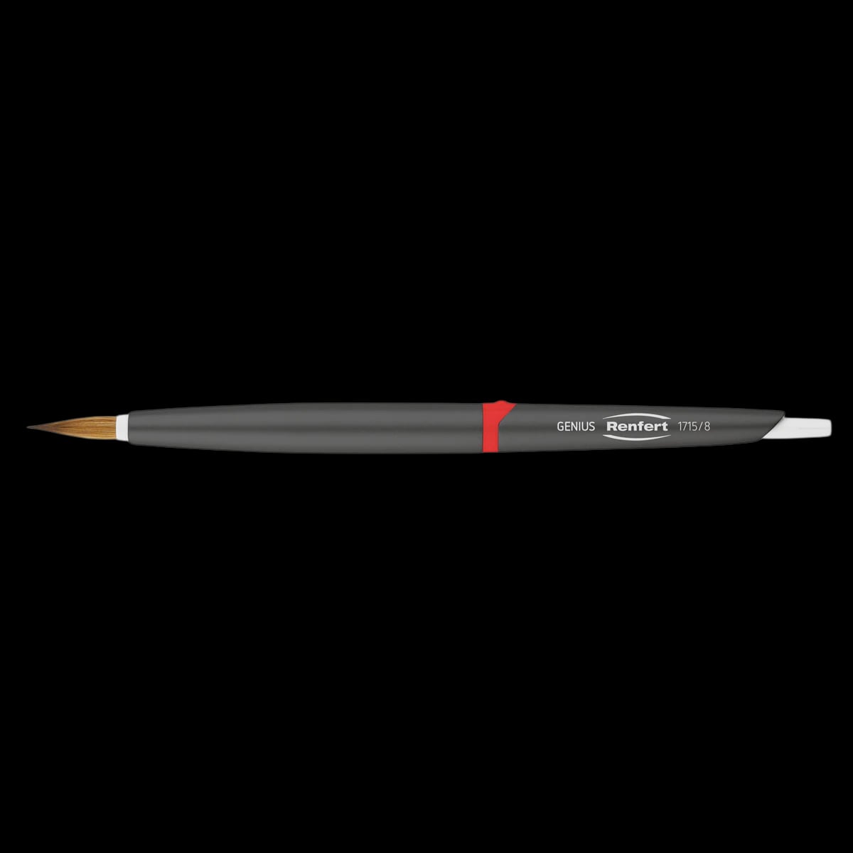 Renfert Genius Ceramist Brush Refill #8, Natural Bristle, Pack of 2