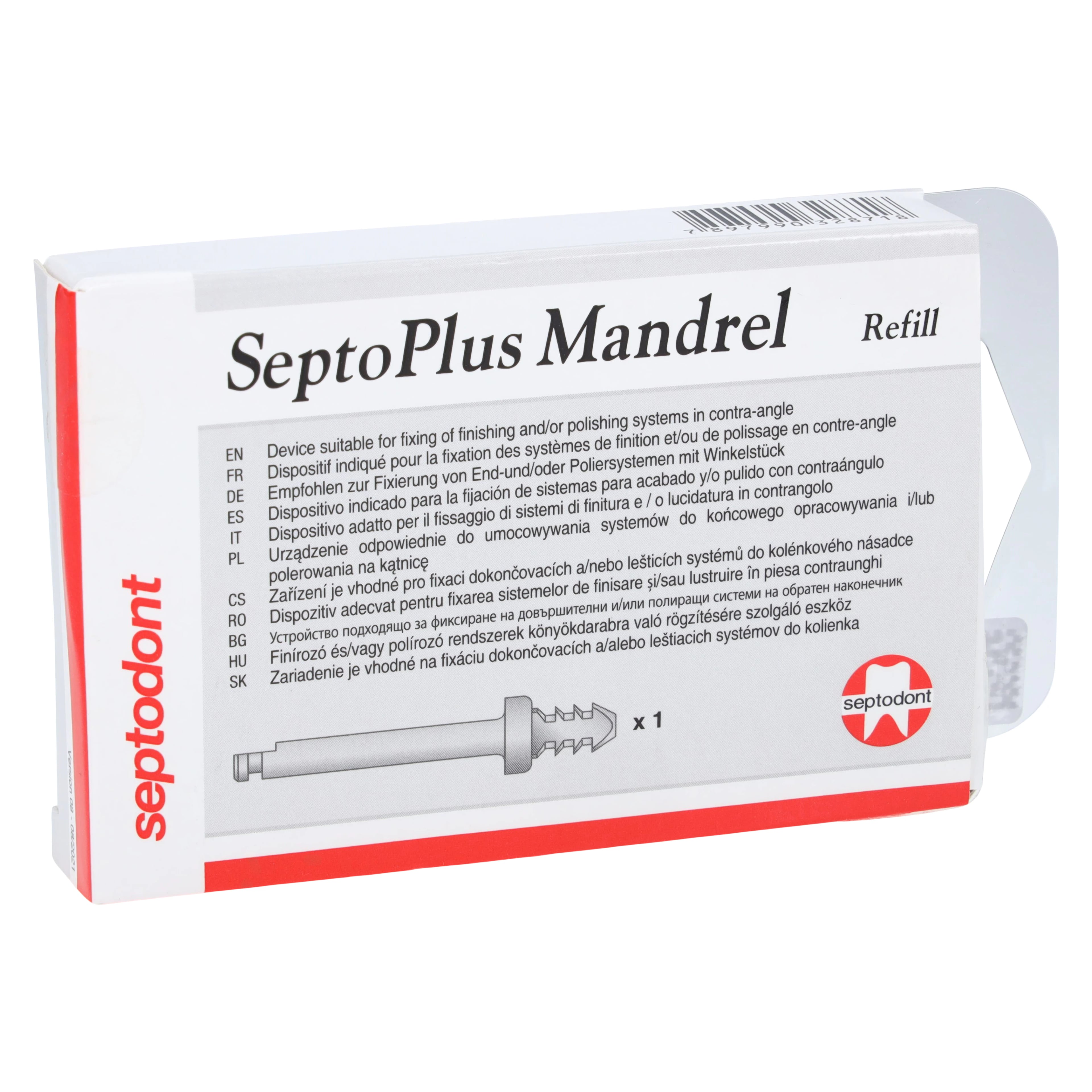 SeptoWheels PX SeptoPlus Snap-On Mandrel Refill, 2.5 mm, 01C4031