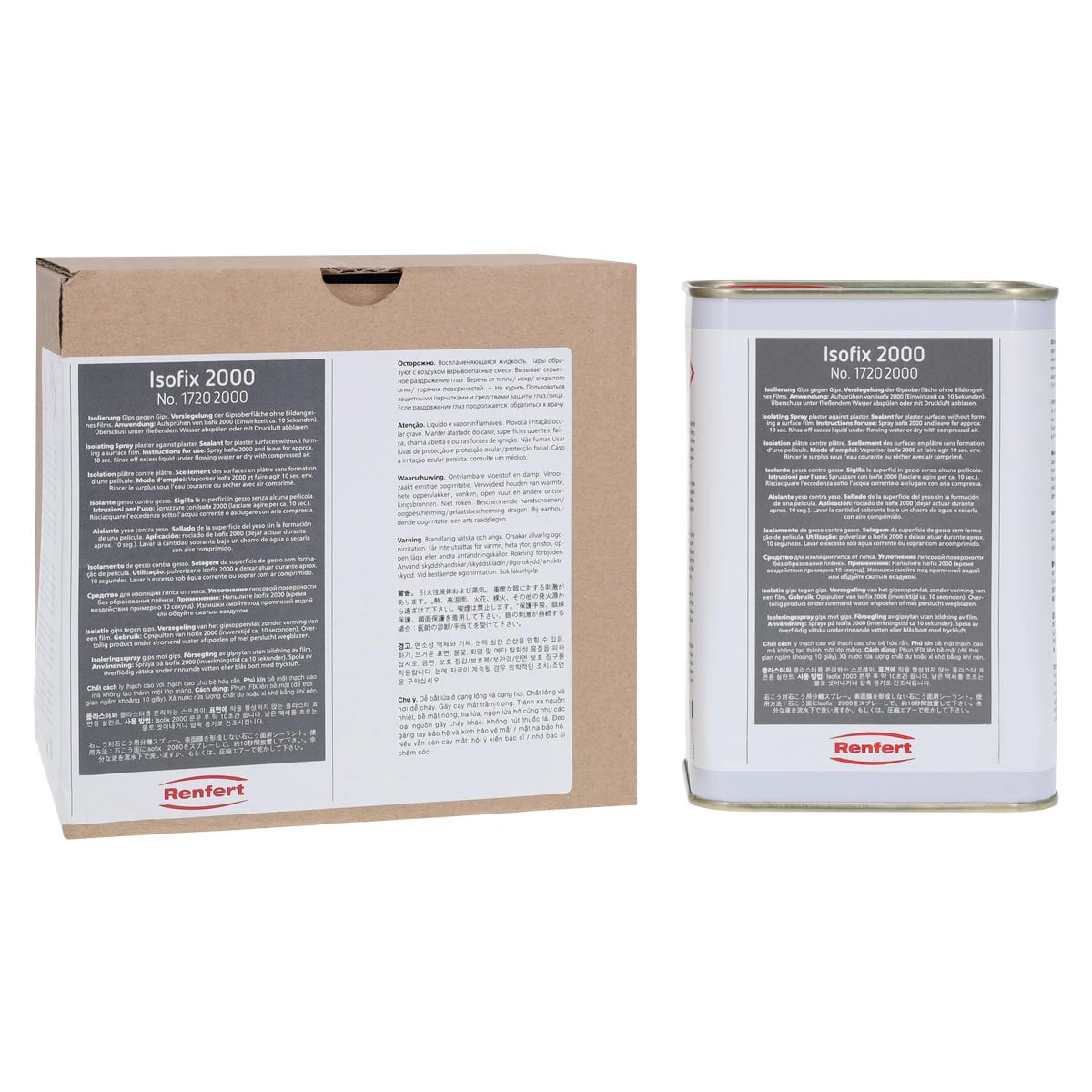Renfert Isofix 2000 Separating Agent Refill Pack, 34 oz, 2/Package