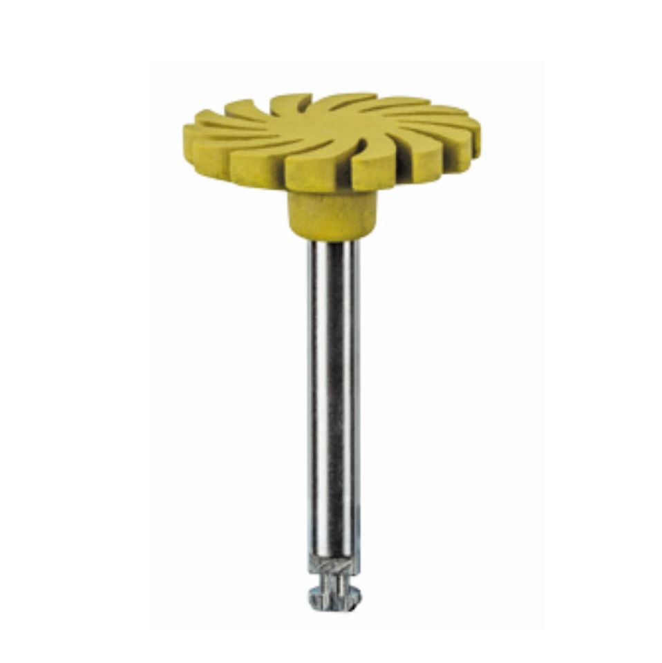 Kerr CeraGlaze Spiral Porcelain Polisher, Yellow High Shine, RA, 3/Pk, P30039-3