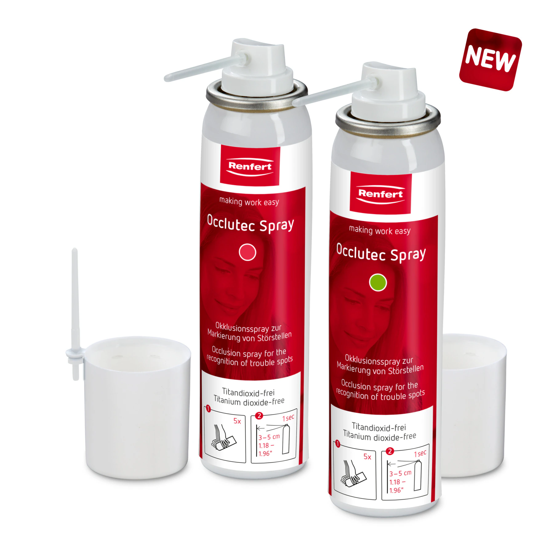 Renfert Occlutec Red Occlusion Spray, 75 mL Can, 19353000