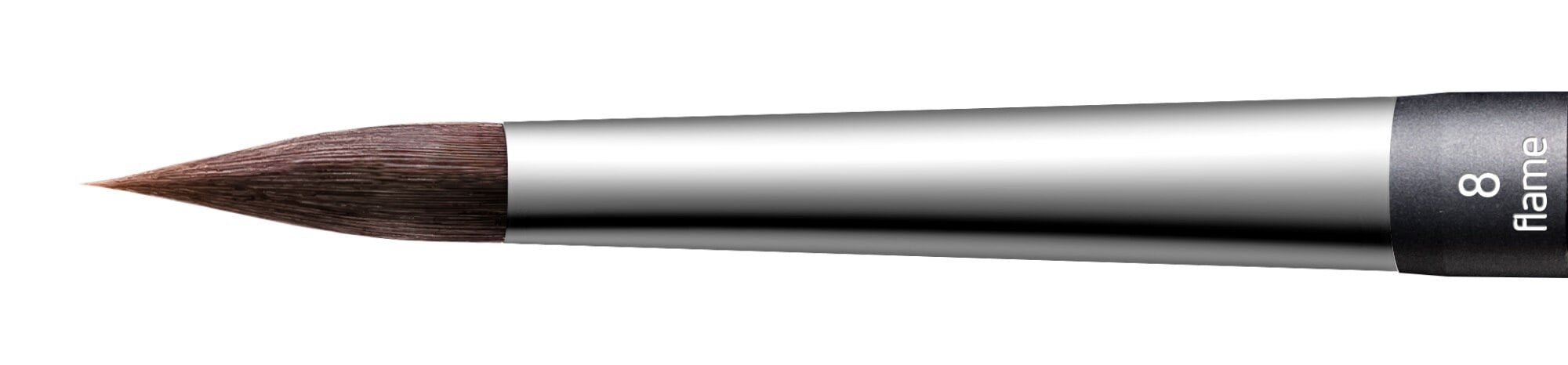 Renfert lay:art evo Synthetic Ceramist Brush Refill, Size 8, Flame Shape, 2/Pkg