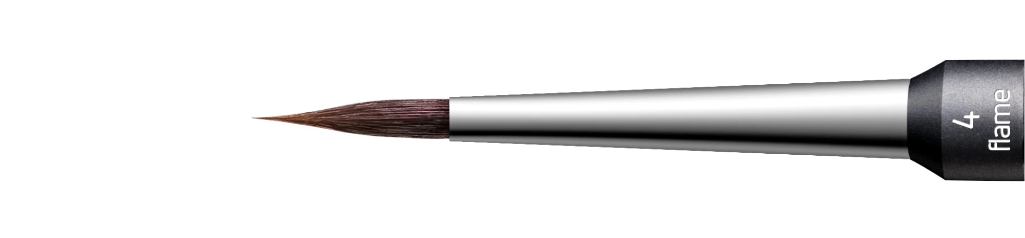 Renfert lay:art evo Synthetic Ceramist Brush Refill, Size 4, Flame Shape, 2/Pkg