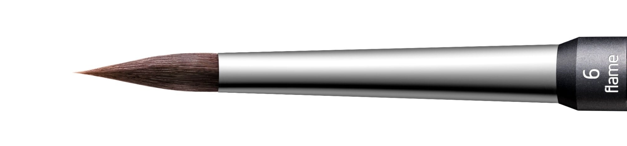 Renfert lay:art evo Synthetic Ceramist Brush Refill, Size 6, Flame Shape, 2/Pkg