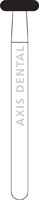 NTI Diamond Bur, FG, Donut, #M909, 3.7 mm, Medium Grit, Gray, 5/Pk, M909-037