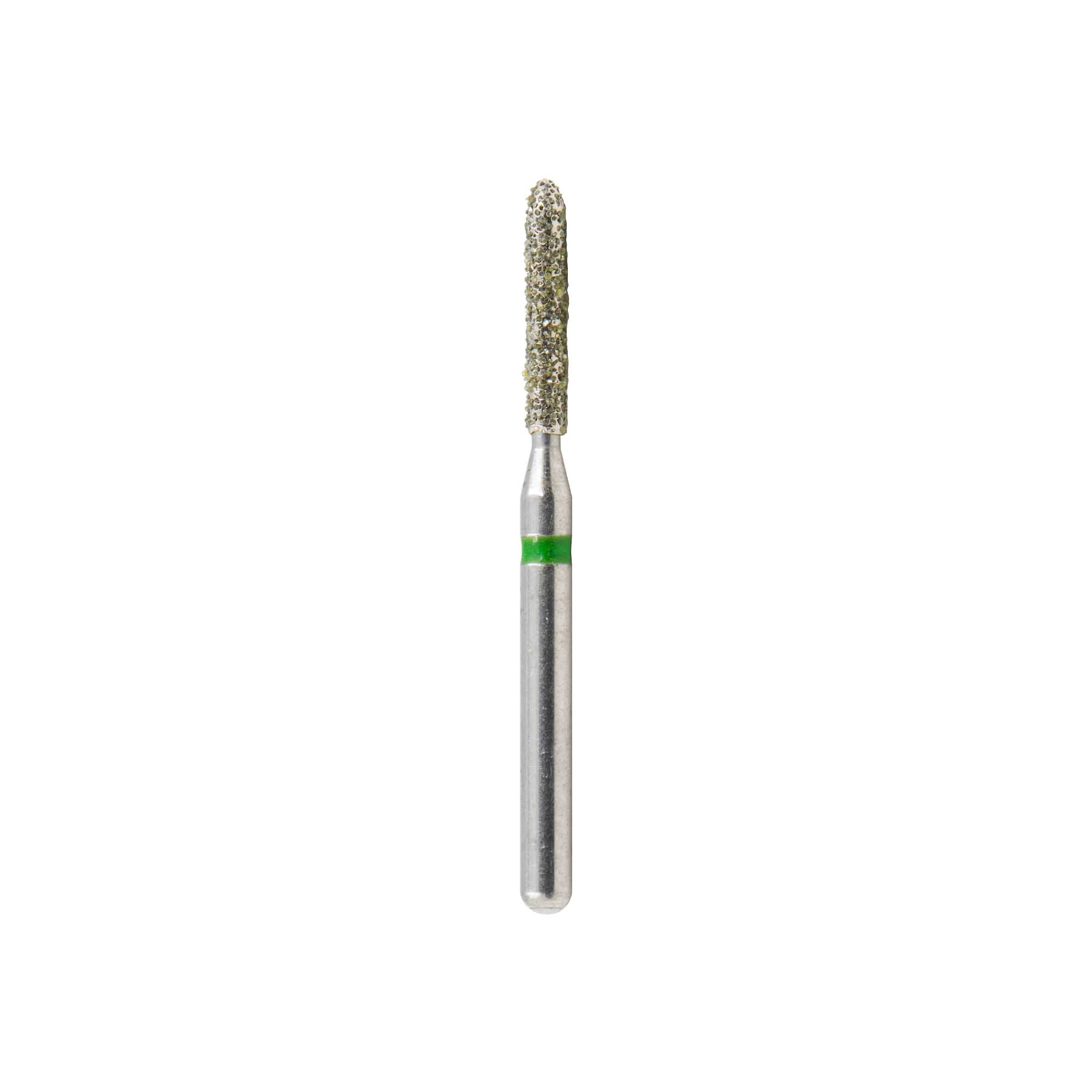Kerr SimpliCut Single-Use Sterile Diamond Bur, Coarse Grit, Torpedo Cylinder Shape, Friction Grip, 25/Pack, C878-012-D