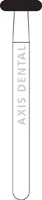 NTI Diamond Bur, FG, Donut, #C909-040, 4.0 mm, Coarse, Green, 5/Pk, C909-040
