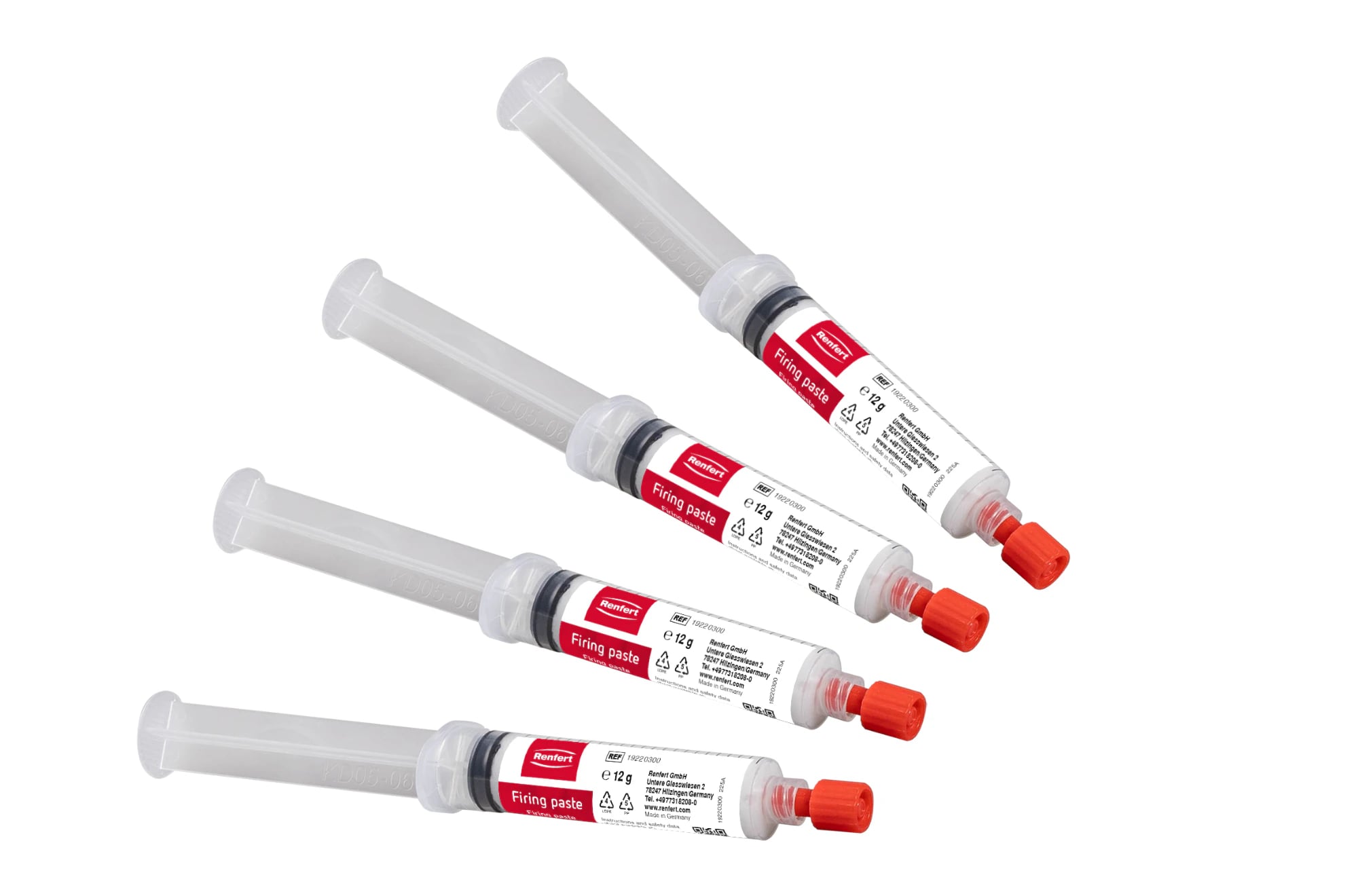 Renfert Firing Paste, 12 g Syringe, Pack of 4