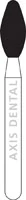 NTI Diamond Bur FG Coarse Football #369-025 (C369-025), 5/Pkg
