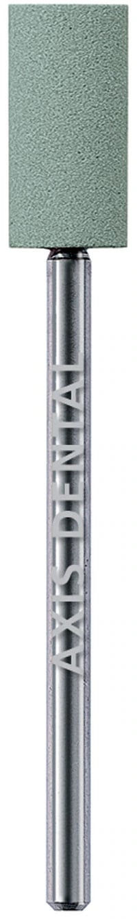 Kerr NTI Green Abrasive Mounted Points, Large Cylinder, Medium Grit, HP Shank, 6.5 mm Diameter x 13.0 mm Length, 100/Pk, GM731-HP100