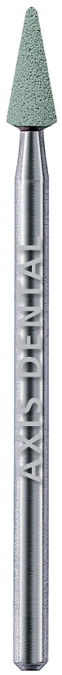 NTI Green Abrasive Small Point HP, Fine Grit, 2.5 mm Diameter, 7 mm Length, 12/Pack, GF645-HP