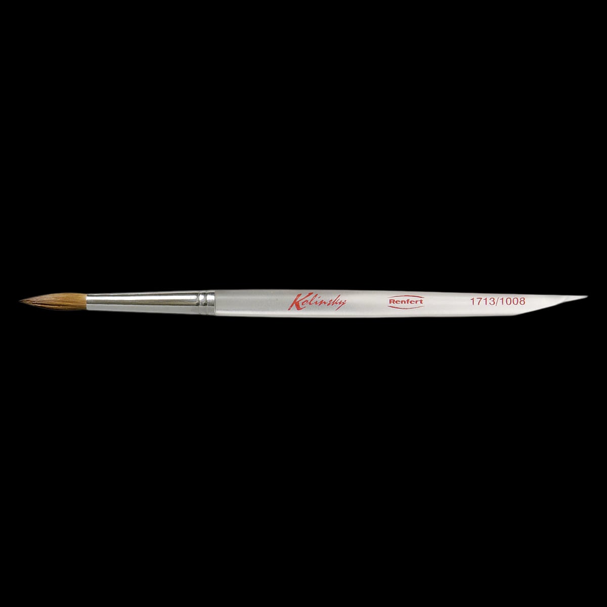 Renfert #8 Kolinsky Ceramist Brush, Natural Sable Bristle, 2/Pack, 17131008