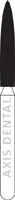 NTI Diamond Bur FG Super Coarse Flame #863-016, 1.6 mm Diameter, 10.0 mm Length, 5/Pkg, SC863-016
