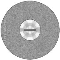 NTI Sintered Diamond Disc, HP, Double Sided, Coarse, Green, 22 mm Diameter, 0.6 mm Thickness, 1/Pkg, D9941-220C