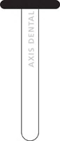 NTI FG Diamond Bur, Super Coarse, Wheel Round End, #KS7-054, 5.4 mm Diameter, 1.0 mm Length, Friction Grip, 5/Pkg