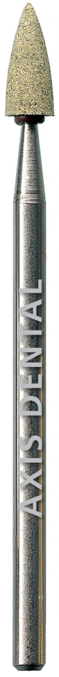 NTI All Ceramic Supermax Diamond Bur, Flame, Coarse, Blue Ring, HP, #G8005, 3.5 mm Diameter, 7.0 mm Length, 1/Pkg