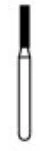 NTI Diamond Bur, FG, Cylinder Flat End, # C836, 1.2 mm Diameter, 6.0 mm Length, Coarse, Green, 5/Pk, C836-012