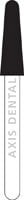 NTI Diamond Bur FG Medium Round End Taper #856-021, 5/Pkg, M856-021