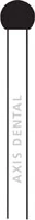 NTI Universal Cutter E, Regular Cross Cut, Round, 4.0 mm Diameter, 3.0 mm Head Length, HP Shank, Blue Band, UC071E-040