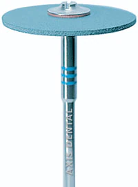 NTI CeraGlaze Blue Refining Polisher, Fine, Knife Edge, HP Shank, 25 mm, #P3010