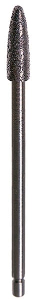 NTI Sintered Diamond Bur, HP, Medium Grit, Flame Shape, #9251-023M, 2.3 mm Diameter, 6.0 mm Length, 1/Pkg