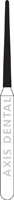 NTI Diamond Bur, FG, Taper Round End, #C850, 1.0 mm, Coarse, Green, 5/Pk, C850-010