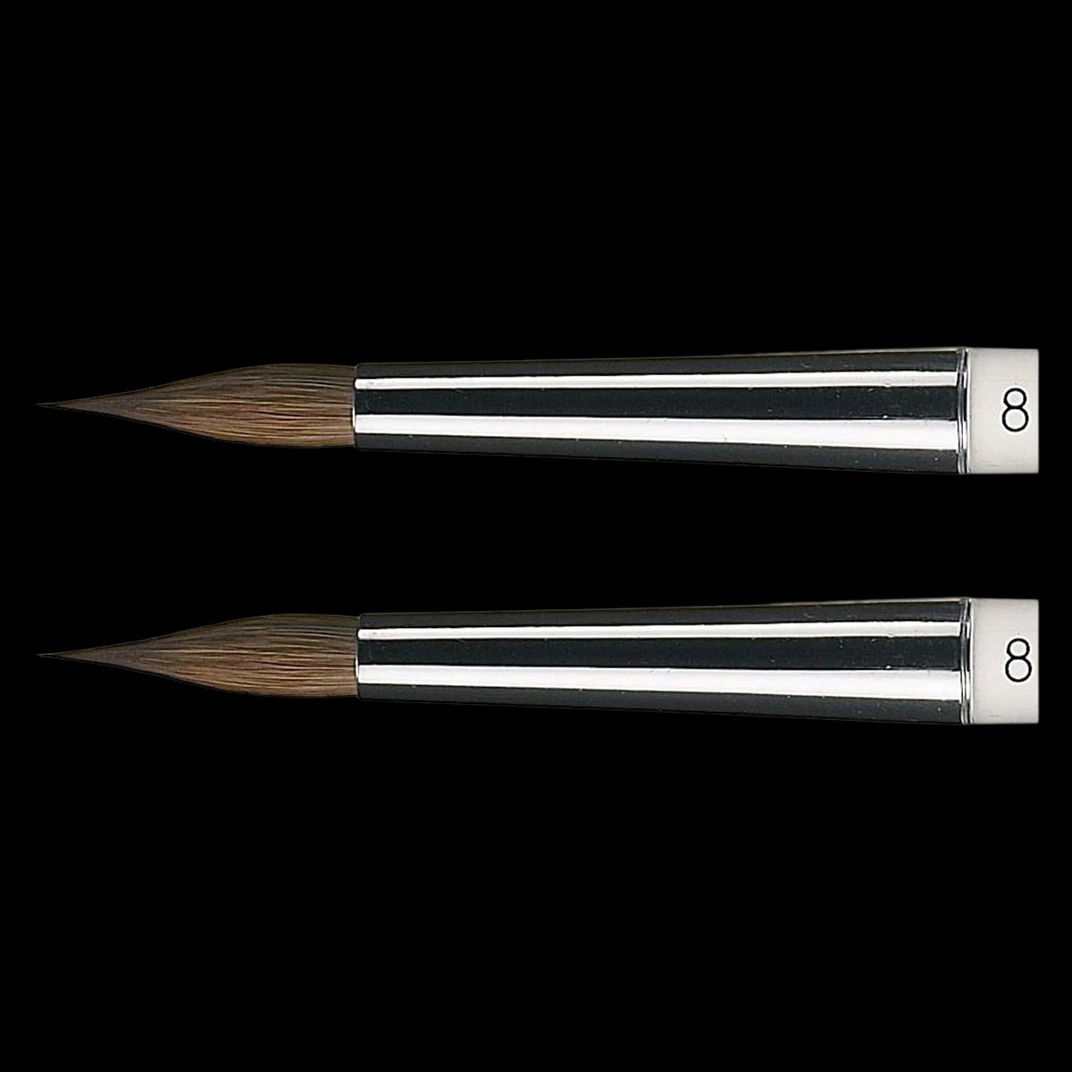 Smile Line USA Ceramist Brush Tip Refill #8, Clear Handle Spare Tips, 2/Package