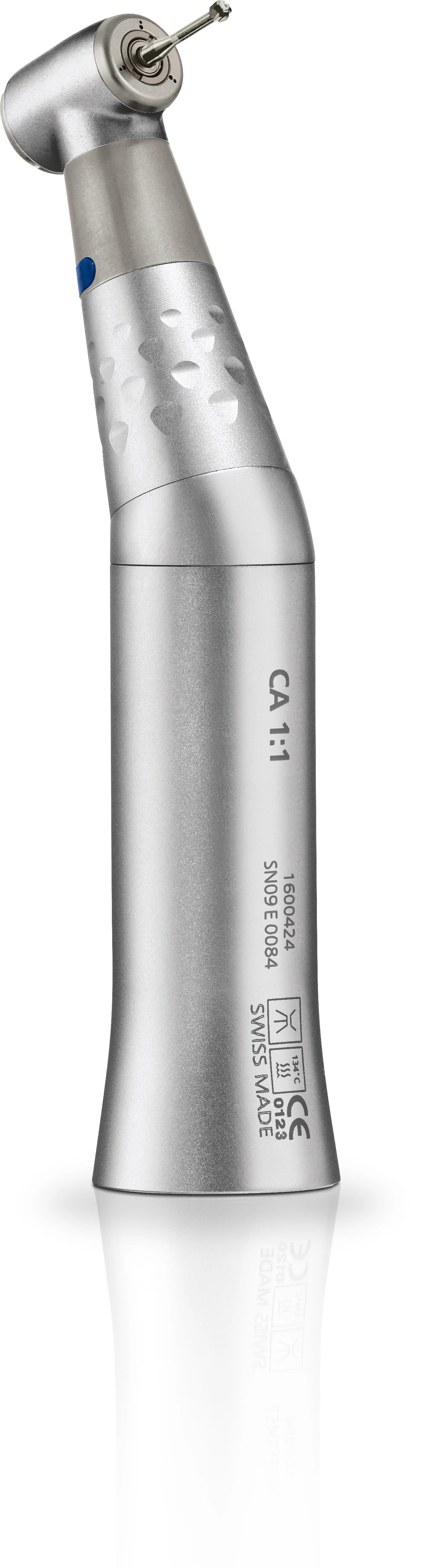 Bien Air USA Contra Angle Air Handpiece, 1:1 Ratio, Standard, Autochuck Push Button, Triple Spray, Non-Fiber Optic, CA 1:1
