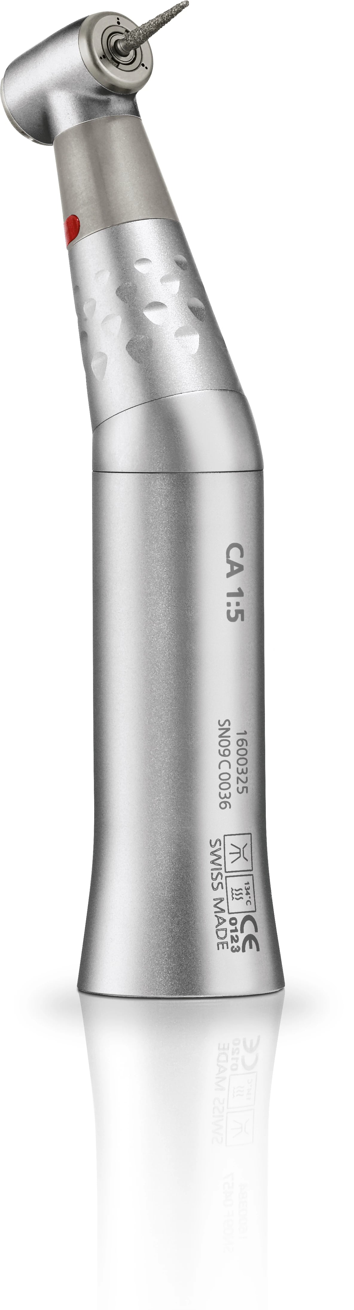 Bien Air CA 1:5 Contra Angle Air Handpiece, Autochuck Push Button, Triple Spray, No Light, 1.6 mm Bur, CA1531