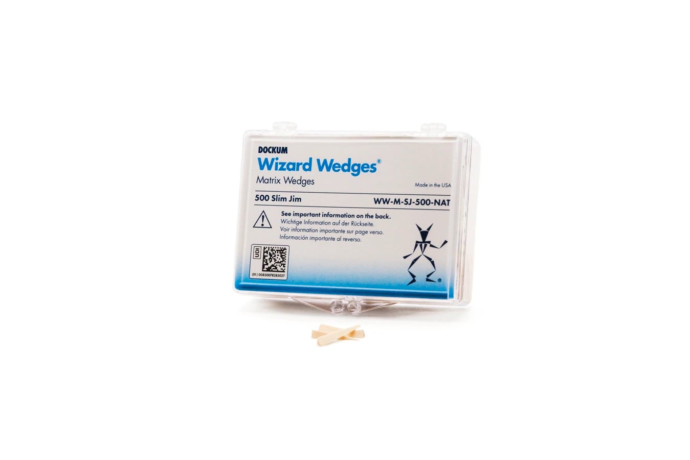 Wizard Wedges, Slim Jim, Natural Birchwood Matrix Wedges, 500/Pack, WW-M-SJ-500-NAT5
