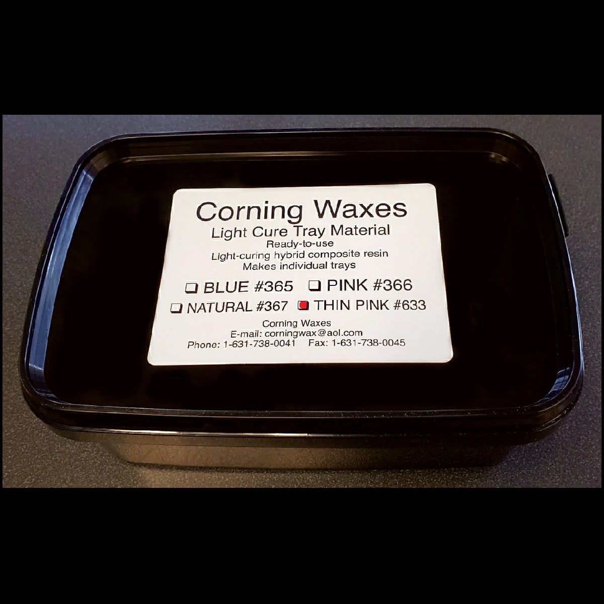 Custom LC Tray Material, Light Cure, Pink, Thin, 50/Box