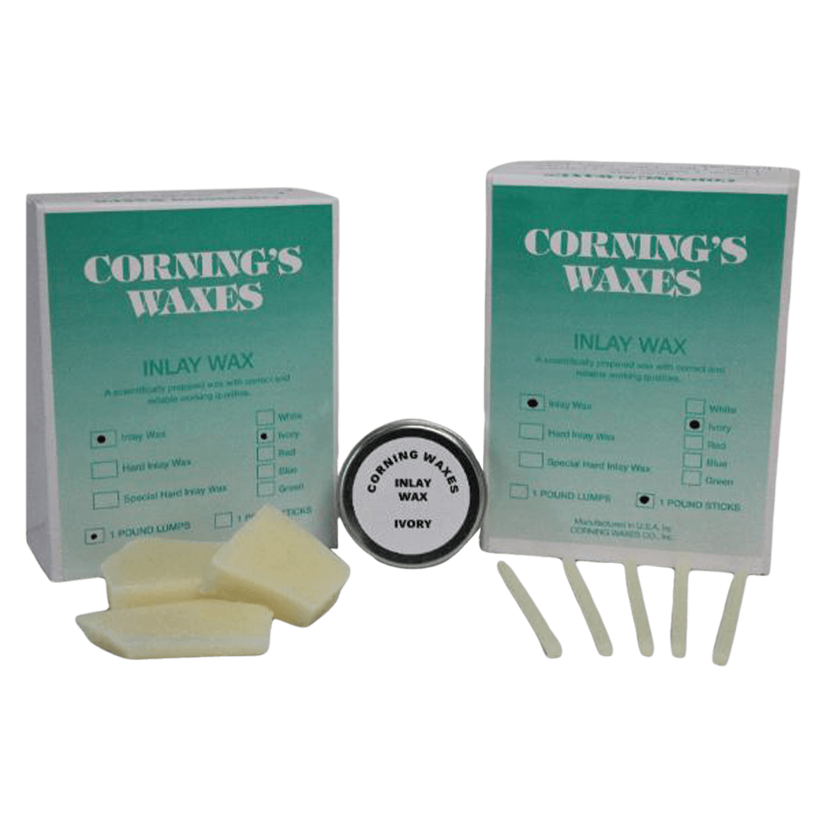 Inlay Wax Sticks, 1 lb (Corning Rubber Co Inc)