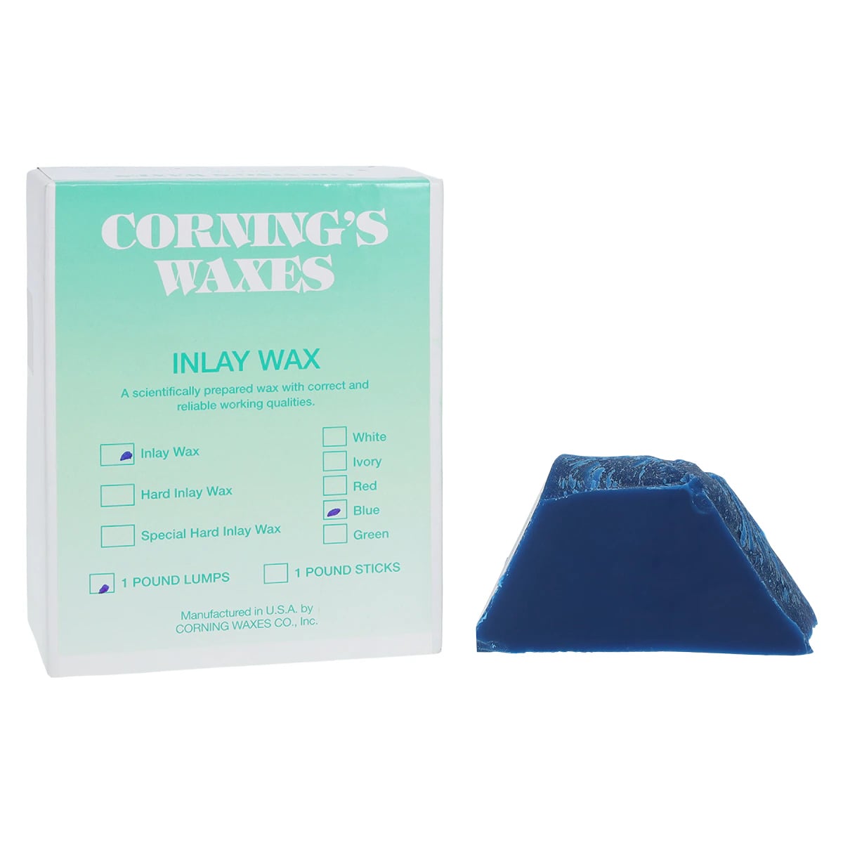 Corning Inlay Wax Lumps Regular, 1 lb