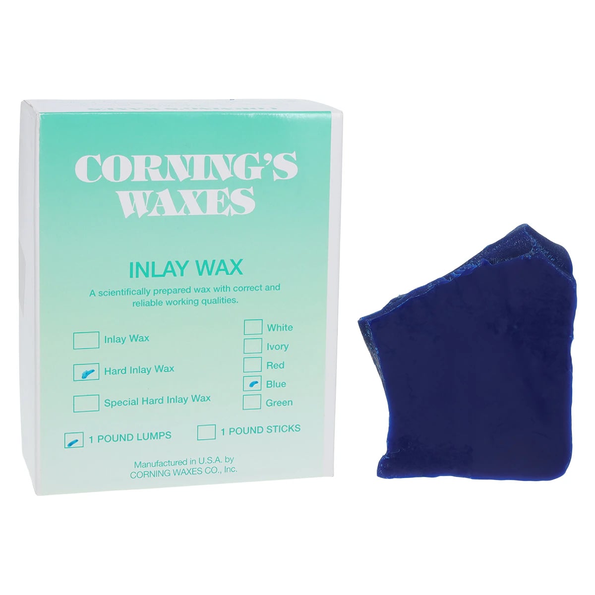 Inlay Wax Lumps Hard, 1 lb
