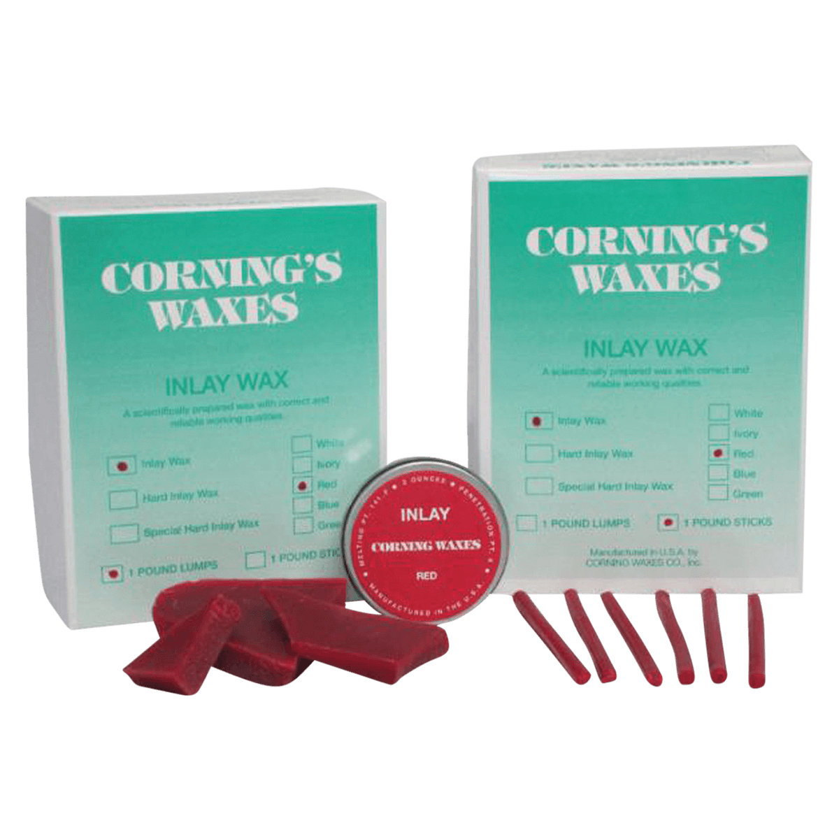 Inlay Wax Sticks, 1 lb (Corning Rubber Co Inc)