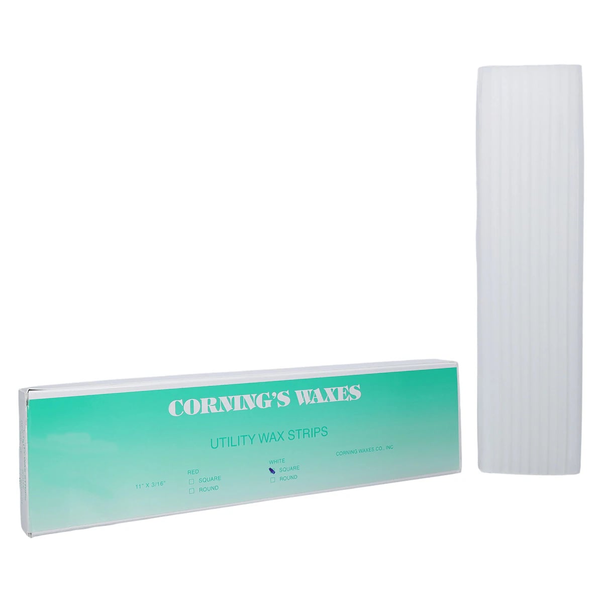 Corning Utility Wax Square Rope, 44/Box