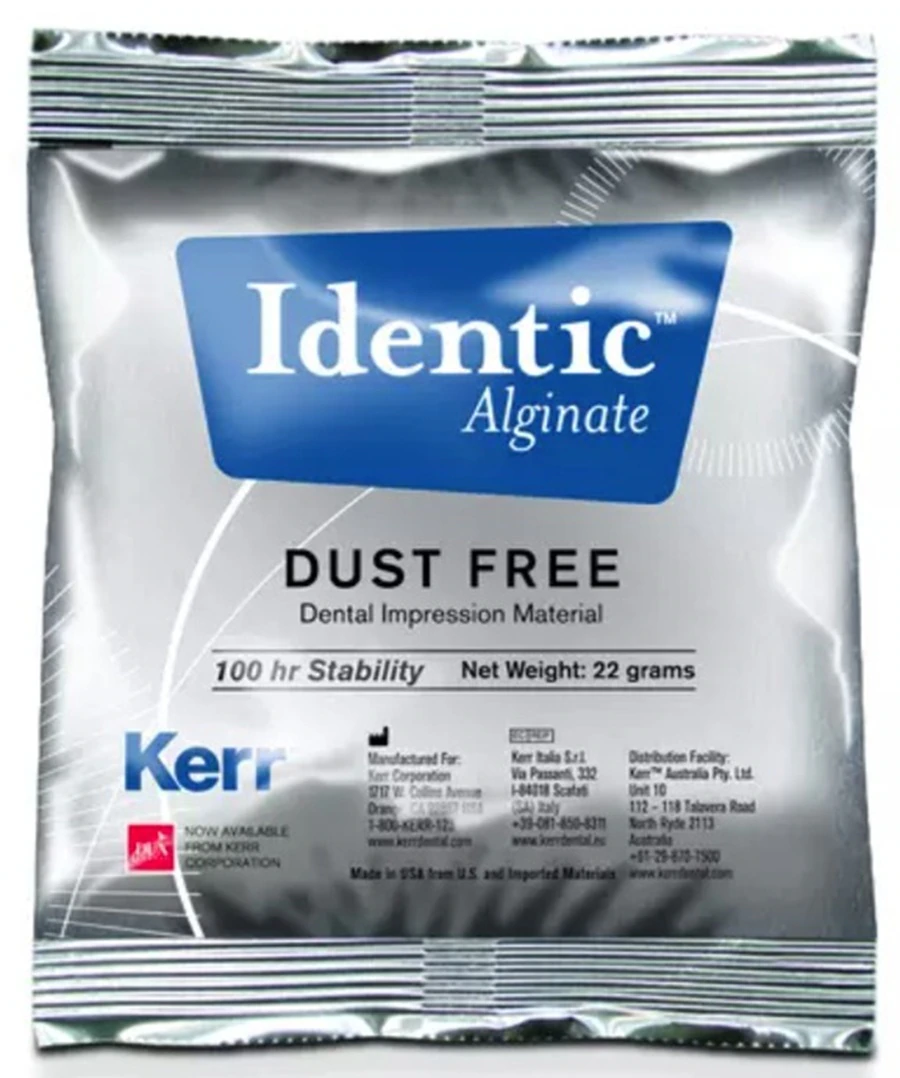 Kerr Identic Dust-Free Alginate Single-Use Regular Set, Cinnamon Scent, 22g Packets, 50/Box, 27484DX
