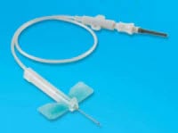 K-Shield Advantage Blood Collection Set, Winged, 21G x 3/4" Needle, 12" Tubing, Green, Safety Multi-Sample, Non-Latex, Disposable, 50/Box
