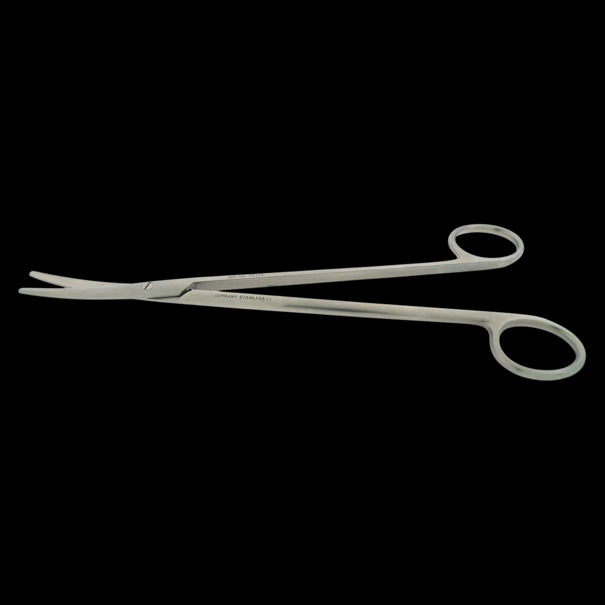 Metzenbaum Scissors, Curved, Blunt/Blunt, 8" Stainless Steel, Non-Sterile, Reusable, Each