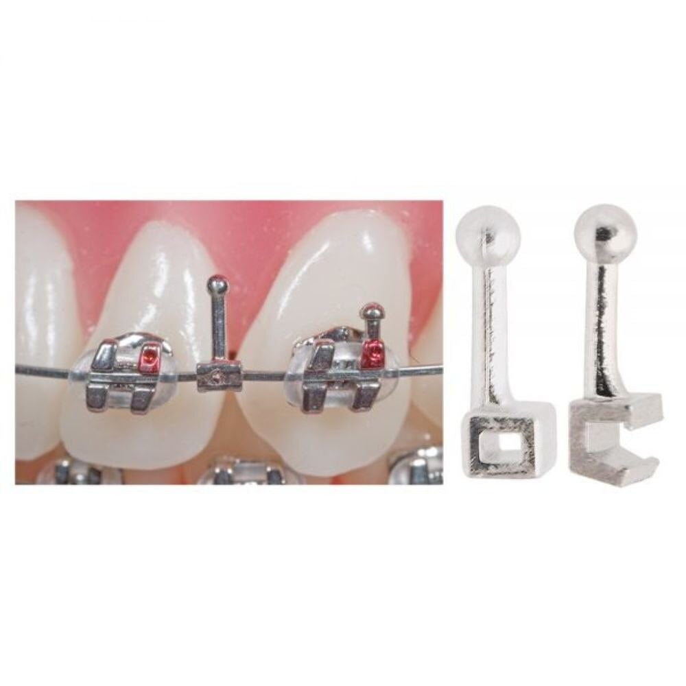 Ortho Technology SLD-ON Ball Hook, 0.018 in x 0.025 in, Small, 10/Package