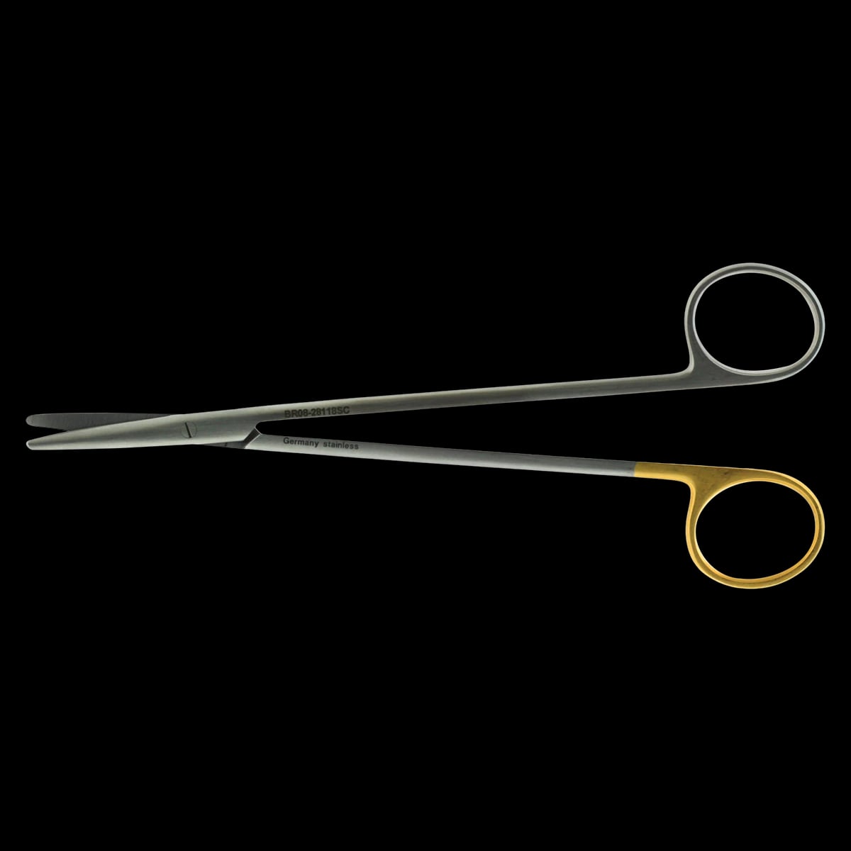 Hermann Medizentechnik SuperCut Metzenbaum Scissors, Curved, 7" (17.8 cm), Stainless Steel, Non-Sterile, Reusable, Each