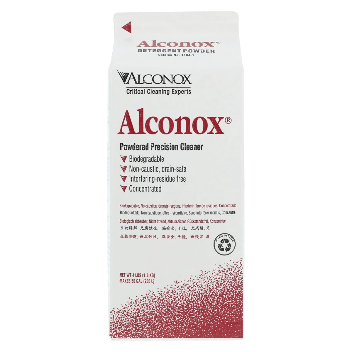 Alconox® Powdered Precision Cleaner, 4 lb Box
