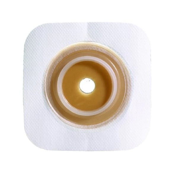 ConvaTec SUR-FIT Natura Stomahesive Skin Barrier Wafer, 2-Piece, 4x4", Pre-Cut, Tan