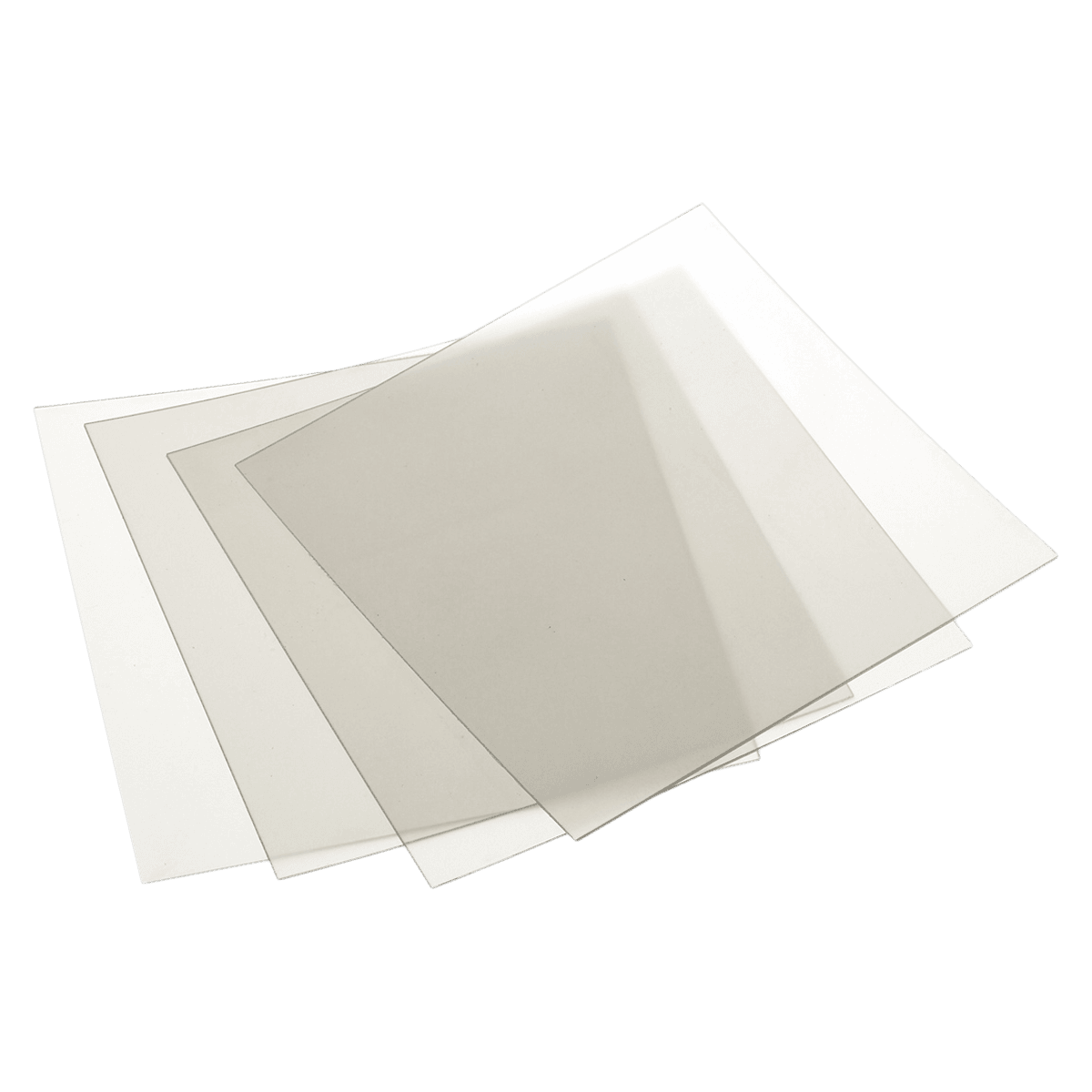 Keystone Pro-Form Coping Material, 5" x 5", Clear, 0.020" (0.50 mm), 25 Sheets/Pk, 9613590