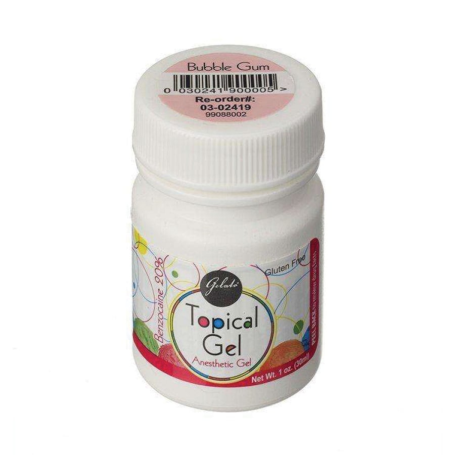 Gelato 20% Benzocaine Topical Anesthetic Gel, Bubble Gum Flavor, 1 oz (30 g) Jar, 03-02419